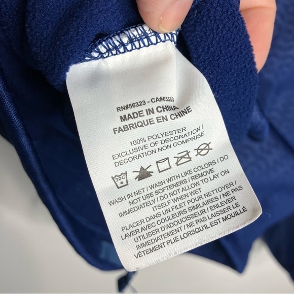 Nike dri-fit cropped sweatshirt hoodie blue size large - Picture 8 of 8